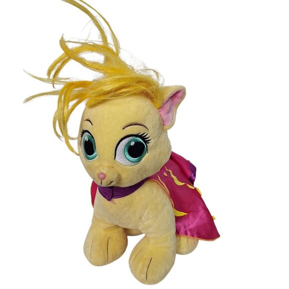 Build A Bear Palace Pets Summer Cat Yellow Disney Princess Rapunzel Plush 13" - Picture 1 of 9